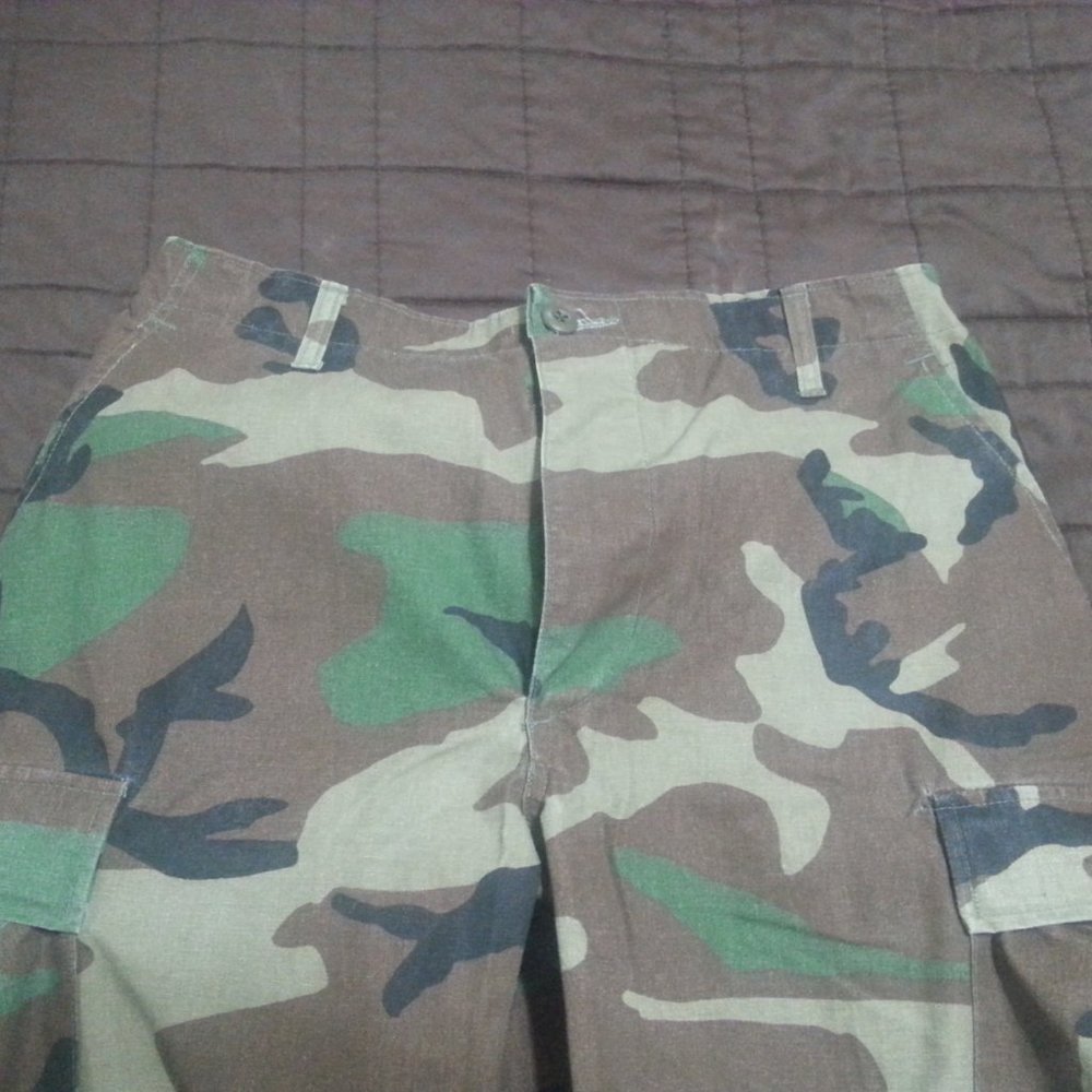 Vintage Camo Cargo Pants Military - Picture 4 of 10